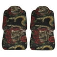thumbnail image 3 of LAKIMCT Skull Snake Red Roses Car Seat Covers Vehicle Front Seat Covers Universal Fit Seat Protector, 3 of 9