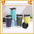 thumbnail image 2 of Bewildely Frasco de vacío de acero inoxidable, botella de bebida de gran capacidad, senderismo, fiesta de viaje, taza de café portátil para jugo de agua Suministros térmicos Blanco Bewildely HA074479-01, 2 of 6