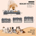 thumbnail image 3 of AVERYDAY Dog Food Stand for Large Medium Dogs, 4 Heights Adjustable Elevated Dog Bowl with 2 Stainless Steel Water Bowls, Raised Pet Bowls for Large Medium Breed, 3 of 9