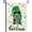 Green, variant on Shamrocks St Patricks Day Flag 28x40 Inch Double Sided St Patricks Day Garden Flag for Outdoor House St Pats Flag Yard Decoration