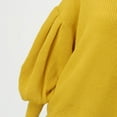 thumbnail image 3 of Vedolay Womens Casual Tops Women's Fall Winter Sweater Fashion Crew Neck Long Sleeve Pullover Casual Tops,Yellow XL, 3 of 5