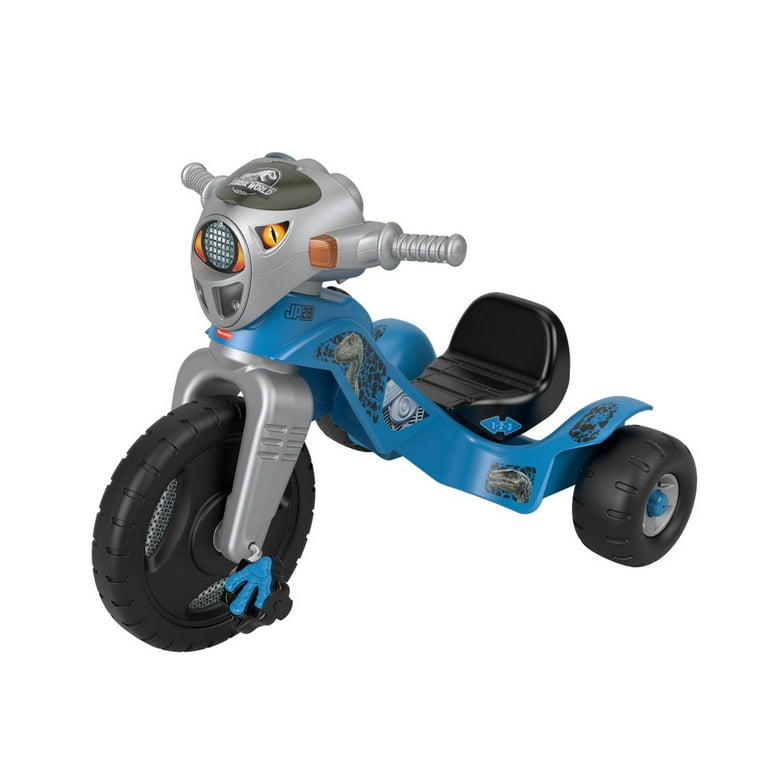 Fisher Price Jurassic World Velociraptor Dino Trike Bike Toddler Toy with Lights Sounds Tough Handle Walmart