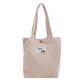 thumbnail image 1 of Pupae Bolso de pana, bolsas de compras reutilizables, bolso de mano informal para mujer, bolso de viaje de playa para mujeres y niñas, 1 of 5