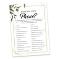 thumbnail image 2 of Inkdotpot 50-PackGreeneryWhats On Your Phone Bridal ShowerGameWedding Shower Bachelorette Party Bulk ActivityGameCards, 2 of 7