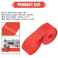 thumbnail image 3 of Unique Bargains 26" Bike Bicycle Wheel Rim Strip Rim Tape Liner Inner Tube Protection Band Pair Red, 3 of 7