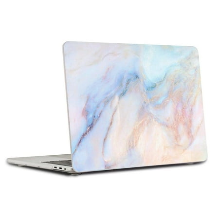 SaharaCase - Hybrid-Flex Arts Case for Apple MacBook Pro 14" M1, M2, M3 Chip Laptops - Marble Blue