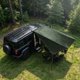 thumbnail image 4 of SUV Car Top Sunshade Tent Black Coated Tarp Outdoor Camping Tent 280X380cm, 4 of 6
