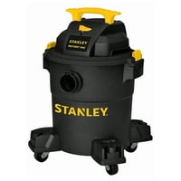 Stanley, SL18116P, 6 Gallon 4 peak horse power Portable Poly Wet Dry Vac with Casters