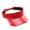 Red, variant on Visor Cap for Women Wide Brim Sun Protection Hat Adjustable Visor Cap (Orange One Size)