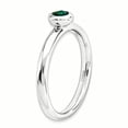 thumbnail image 3 of Bague Ronde en Argent Sterling Stackable Expressions Low 4mm Taille 6, 3 of 3