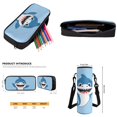 thumbnail image 6 of Jeiento Shark Backpack for Boys 17 Inch School Bag with Lunch Box Set 4 Piece Kids Cute Bookbag with Lunchbox Pencil Case Water Bottle Sleeve Blue Elementary Middle Schoolbag, 6 of 7