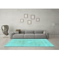 thumbnail image 3 of Ahgly Company Indoor Rectangle Abstract Light Blue Modern Area Rugs, 7' x 10', 3 of 4