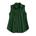 thumbnail image 6 of Livrdious Fall Cardigan for Women Sleeveless Open Front Cardigan Vest Casual Button Down Waffle Knit Coat, S-XXL, 6 of 8