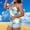 C-Light Blue, variant on Kctiaxy Tankini Swimsuits for Women Plus Size V Neck Spaghetti Straps Top with Shorts Summer Print Slim Fits Padded 2 Piece Swimsuit