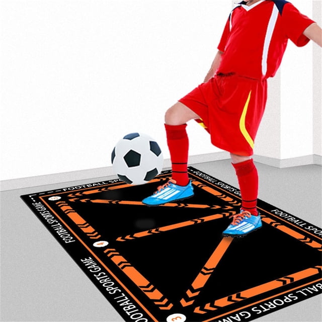 Home Textile Products Football Footstep Training Non Slip Mat Home Mud Sports Footstep Carpet Indoor Soundproofing Fitness Mat