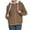 Khaki, variant on EGNMCR Womens Plaid Shacket Jacket, Long Sleeve Button Down Fleece Hooded Jackets, Warm Coat Women's Winter Warm Solid Teddy Fleece Hooded Casual Coat Hooded Jacket Outwear Women Coat