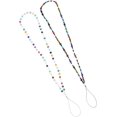 thumbnail image 1 of HUGFEGWE 2pcs Mobile Phone Straps Beads Phone Lanyards Mobile Phone Chains Cellphone Hanging Straps Long Phone U2537-9517, 1 of 9