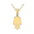 thumbnail image 1 of 10K Yellow Gold Hamsa Charm Pendant Necklace with Chain, 1 of 4