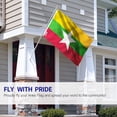 thumbnail image 2 of ANLEY Fly Breeze Drapeau 3x5 Pieds Myanmar - République de l'Union des Drapeaux du Myanmar Polyester, 2 of 5
