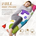 thumbnail image 5 of Body Pillow Cover, Gummy Candy Pattern Body Pillow Cases with Zipper Soft Breathable Smooth Skin Friendly Long Pillow Case 20x60 inches, 1Pcs, 5 of 7