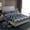 Blue Gray, variant on jejeloiu Wild Animal Bear Bed Sheets,Retro Boho Aztre King Sheets,Vintage Rhombus Pattern Sheet Set For Adult,Super Cozy Room Decor,4-Piece