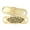 Embossed | Laser Engraving, variant on MedicEngraved Yellow Gold Stainless Steel Custom Medical Alert Bracelet - 5mm Figaro Link