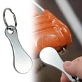 thumbnail image 1 of Shopping Cart Key, Stainless Cart Keychain Multifunctional Metal Grocery Cart Key Remover Portable Quarter Holder for European & American Trolley Compact Key Ring, 1 of 7
