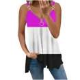 thumbnail image 2 of Idoravan Tank Tops for Women Clearance Fashion Women Summer Sleeveless V-Neck Pullover Print Casual Blouse Tops, 2 of 5