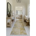thumbnail image 3 of Rug Branch Vogue 2' x 11' (Exact Size: 2'3" x 11') Abstract Indoor Runner Rug, Gold Grey, Contemporary - Entryway, Hallway, Bathroom, and Kitchen, 3 of 6