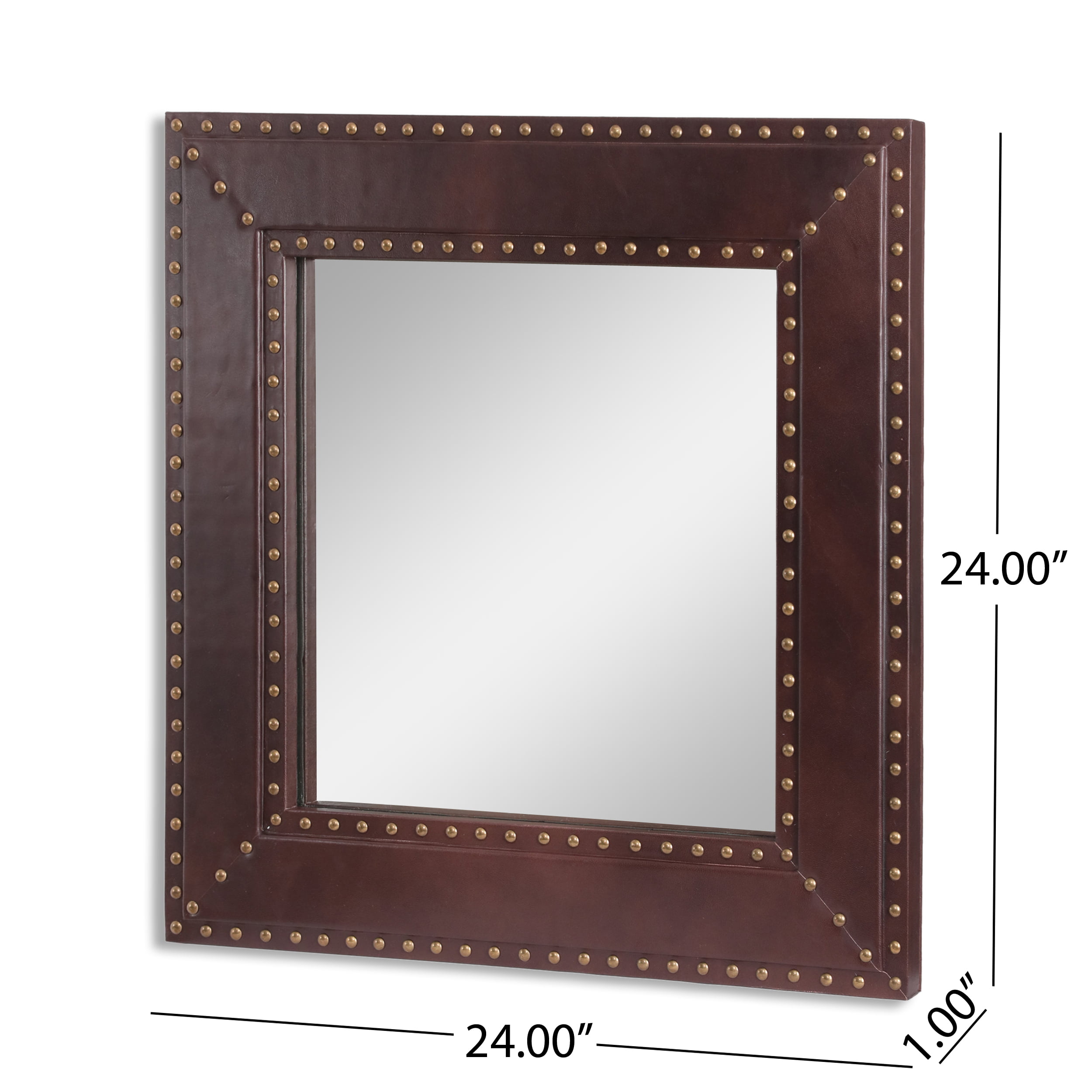 MirrorChic Tuxedo 24 in. x 36 in. Mirror Frame Kit in Walnut - Mirror Not  Included E183480-03 - The Home Depot