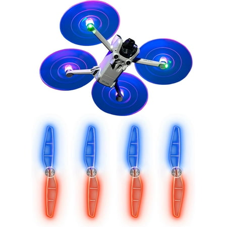 Image of GAEKOL Mini 4 Pro Propellers Low-Noise Led Lights Blades Props Propellers for DJI Mini 4 Pro/Mini 3/Mini 3 Pro Accessories