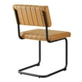 thumbnail image 3 of Modway Parity 19.5" Upholstered Faux Leather Dining Side Chair in Tan (Set of 2), 3 of 3