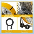 thumbnail image 3 of 24 inch Industrial Drum Fan Pro 8800 CFM- High Velocity Metal Drum Fan with Handle Caster for Commercial, Warehouse, Covered Patio, Shop, Garage, Barn, 3 of 11