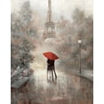 thumbnail image 2 of Chiu, T.C. 15x18 White Modern Wood Framed Museum Art Print Titled - Paris in the Mist, 2 of 4