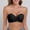 Black, variant on Bra Women Strapless Stretchy Lace Bralette Tube Top Bra for Low Neckline Cleavage Coverage(White,L)