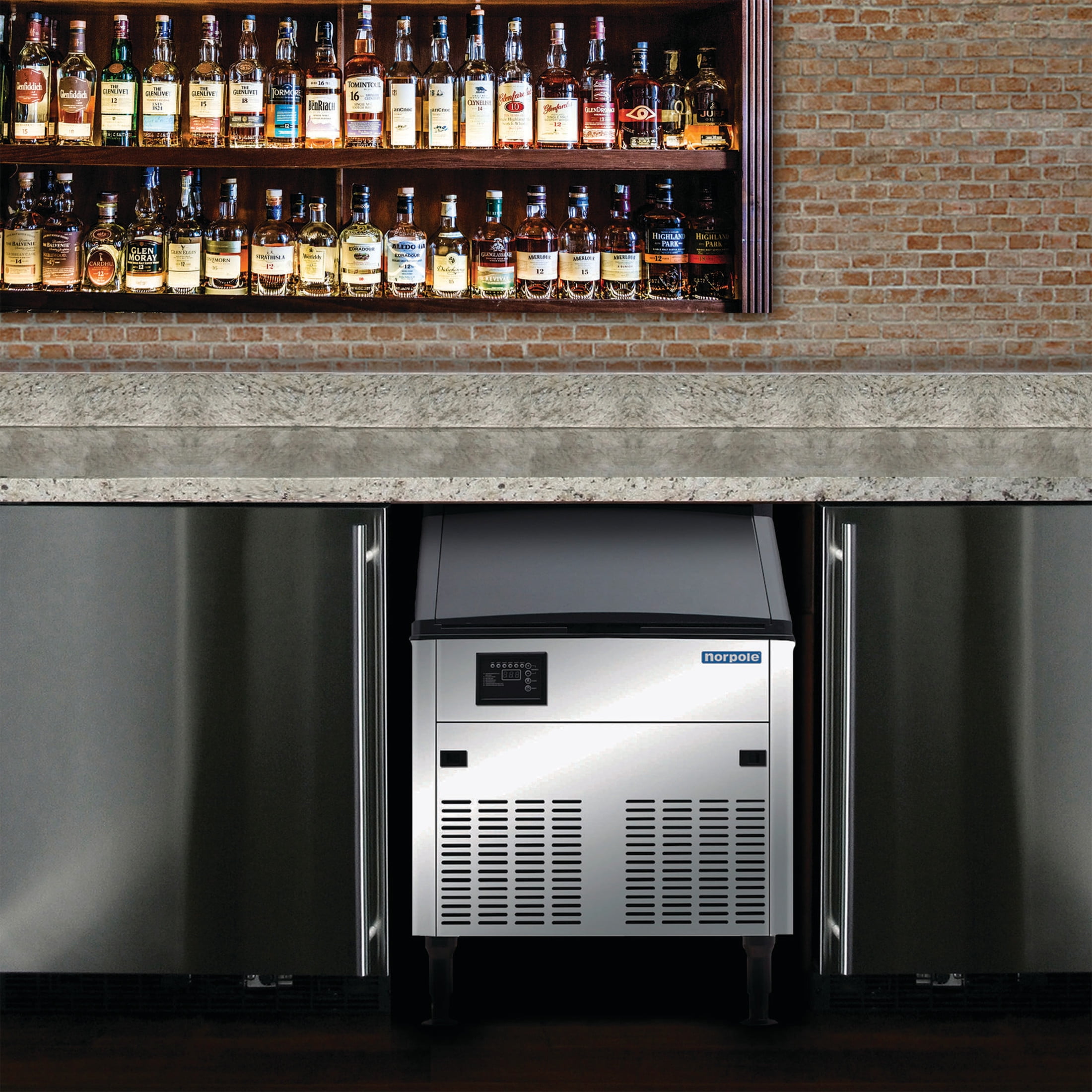Magic Chef Npcim210 Norpole 26" Wide Undercounter Ice Machine - Stainless Steel