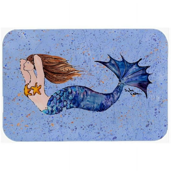 15 x 12 in. Mermaid Glass Cutting Board - Large