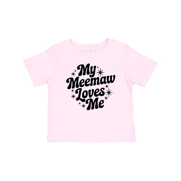Inktastic My Meemaw Loves Me Grandchild Quote Boys or Girls Baby T-Shirt