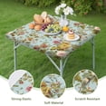 thumbnail image 4 of Square Tablecloth with Elastic Edges 36 * 36 Inch Pioneer Waterproof Vintage Floral Pattern Table Cover Washable Indoor and Outdoor for Party Kitchen Dinner Banquet Patio Picnic, 4 of 6