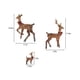 thumbnail image 3 of Teissuly Christmas Lighted Reindeer, Pre-Lit Gold Glitter Outdoor Yard Decorations, Artificial Christmas Holiday Festive Décor with Stakes and Zip Ties Teissuly WER202310160565, 3 of 6