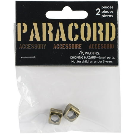 Paracord Charm-Antiqued Heart Slider 2/Pkg