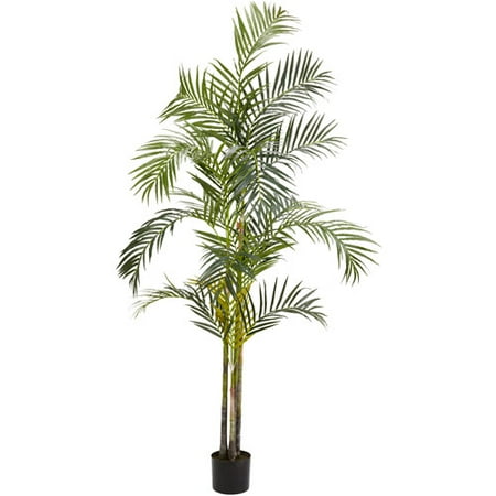 - Nearly Natural Areca Palm Silk Tree, 7 ft.