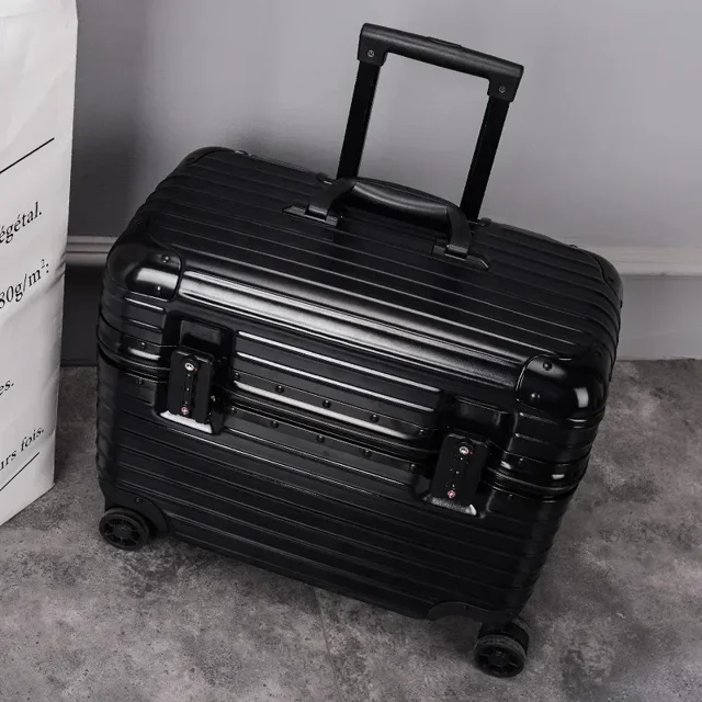 Nuevo Marco de aluminio de 18/20 pulgadas y maleta con ruedas para cámara giratoria ABS, bolsa de equipaje para piloto, maleta para fotografía con ruedas
