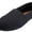 Black, variant on EasySteps Women's Canvas Slip-On Shoes with Padded Insole, All Black, 8 B(M) US