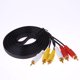 thumbnail image 2 of Cable AV compuesto de 3 RCA a audio y video para DVD TV, 2 of 6