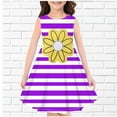 thumbnail image 3 of HomeGardon Girls Dress,Dresses for Girl Fashion Girls Summer Sleeveless Round Neck Printed Dress,110-160, 3 of 3