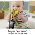 thumbnail image 4 of Fisher-Price Baby Travel Toy Laugh & Learn Play & Go Activity Keys with Learning Music, Teether & Mirror for Infants Ages 6+ Months, 4 of 5