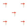 thumbnail image 3 of Greeniant Paquete de 10 anzuelos de balance de pescado anzuelos de liberación anti-bobinado divisor de gancho accesorios de pesca de gran tamaño regalos Type2 NO2 Greeniant CBP361719, 3 of 5