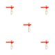 thumbnail image 3 of Eigraketly Paquete de 10 anzuelos de balance de pescado anzuelos de liberación anti-bobinado divisor de gancho accesorios de pesca de gran tamaño regalos Type2 NO2, 3 of 5