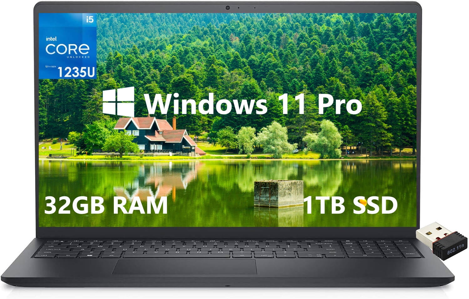 Dell Inspiron 3520 Touchscreen Laptop, 15.6